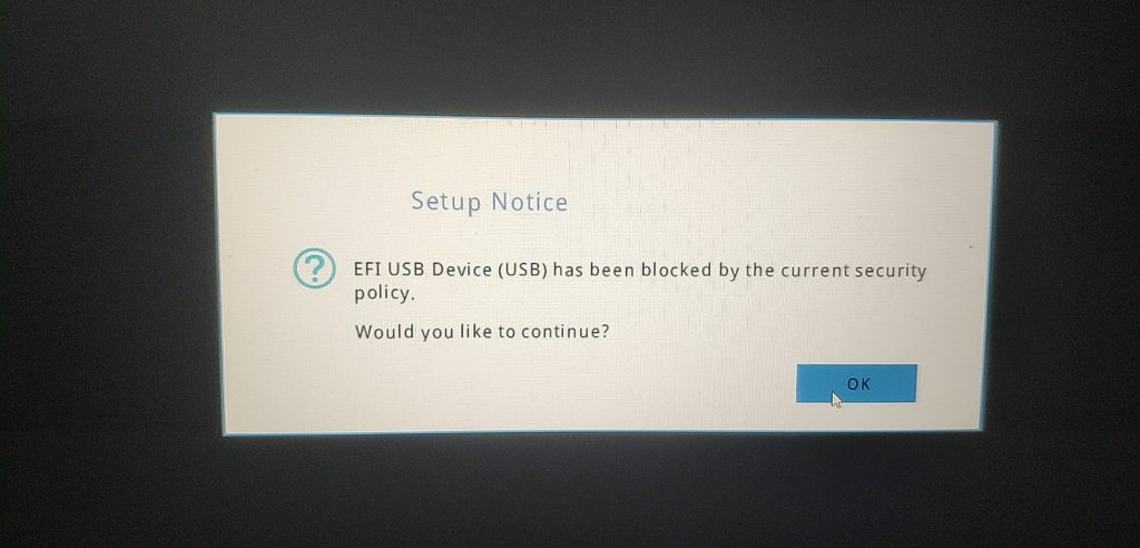 图片[1]-解决U盘PE启动时报解决：EFI usb device has been blocked by the current security polic-GT简纯